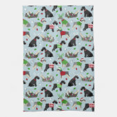 Linge De Cuisine Schnauzer de Noël (Vertical)
