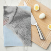 Linge De Cuisine Schnauzer (géant, standard) 2 peignant - art de (Quart Plié)