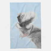 Linge De Cuisine Schnauzer (géant, standard) 2 peignant - art de (Vertical)