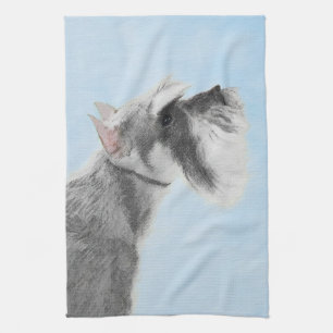 Linge De Cuisine Schnauzer (Giant, Standard) Peinture - Chien Art