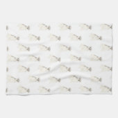 Linge De Cuisine Schnauzer (gris et blanc) (Horizontal)