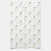 Linge De Cuisine Schnauzer (gris et blanc) (Vertical)