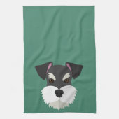 Linge De Cuisine Schnauzer mignon de bande dessinée ! (Vertical)