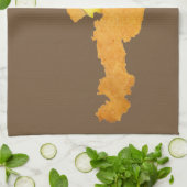 Linge De Cuisine Schnitzel viennois - carte de l'Autriche (Plié)