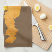 Linge De Cuisine Schnitzel viennois - carte de l'Autriche (Quart Plié)