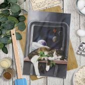 Linge De Cuisine Sci-Fi Cute Chat