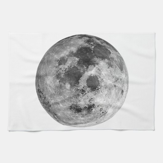 Linge De Cuisine Science de l'astronomie spatiale de la Pleine lune (Horizontal)