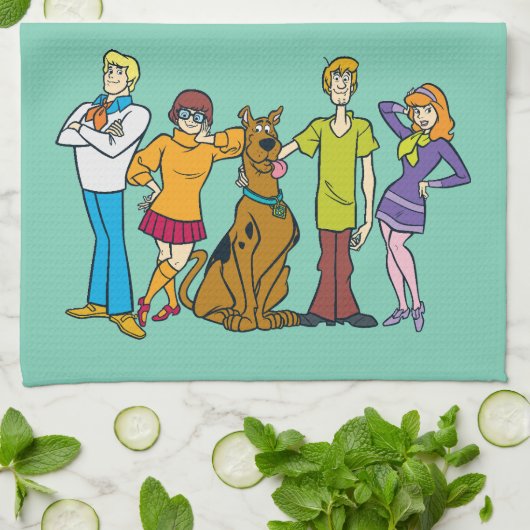 Linge De Cuisine Scooby-Doo | Gang 14 entier Mystery Inc (Plié)