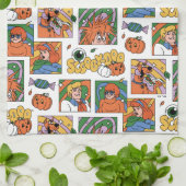 Linge De Cuisine Scooby-Doo Halloween Photos Pattern (Plié)