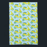 Linge De Cuisine Scooter vintage Vroom Mopoé Motif Chaux Jaunes<br><div class="desc">Décorez votre cuisine avec cette serviette cool. Faites un grand cadeau de ménage,  d'anniversaire ou d'anniversaire! Vous pouvez le customiser et ajouter du texte. Consultez ma boutique pour trouver beaucoup plus de couleurs et de motifs plus des trucs de cuisine assortis!</div>