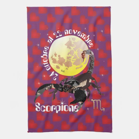 Linge De Cuisine Scorpion Asciugamani da cucina (Vertical)