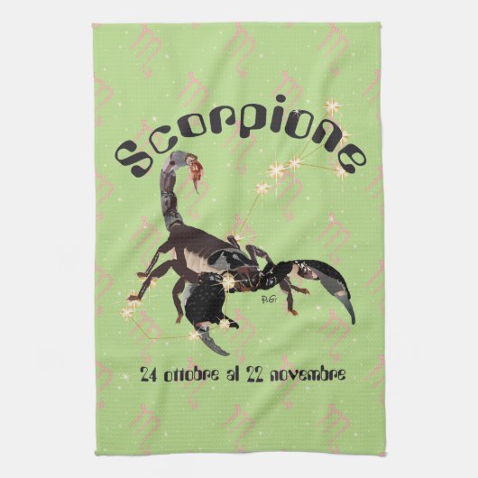 Linge De Cuisine Scorpion Asciugamani da cucina (Vertical)