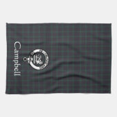 Linge De Cuisine Scottish Campbell Crest Badge & Tartan (Horizontal)