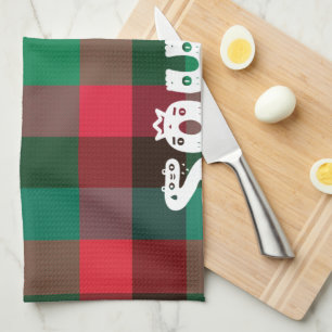 Linge De Cuisine Scottish Royal À damiers Tartan Plaid avec texte