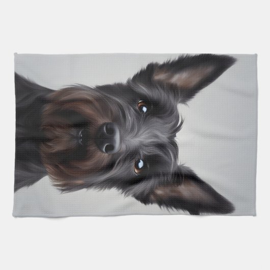 Linge De Cuisine Scottish Terrier (Horizontal)
