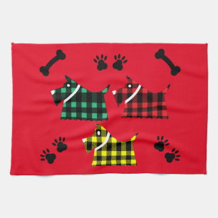 Linge De Cuisine Scotty Terrier Chiens Cute Funny Terriers Race The