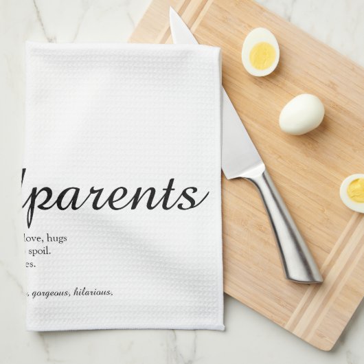 Linge De Cuisine Script de définition du meilleur parent (Quart Plié)