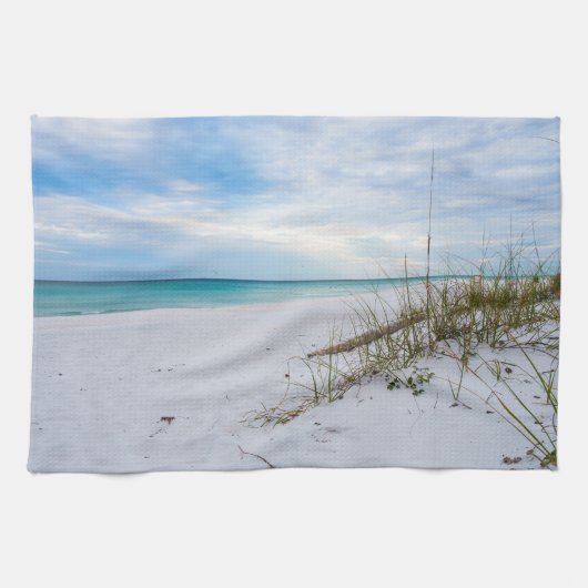 Linge De Cuisine Sea Oats & White Sand Beach Morning Kitchen Towel (Horizontal)