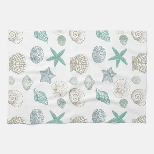 Linge De Cuisine Sea shells (Horizontal)