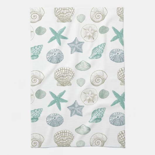 Linge De Cuisine Sea shells (Vertical)