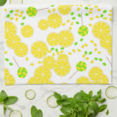 Linge De Cuisine Seamless bright lemon slices candy lollipops (Plié)