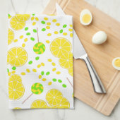 Linge De Cuisine Seamless bright lemon slices candy lollipops (Quart Plié)