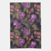 Linge De Cuisine Seamless dark plum fruits purple berries cherry (Vertical)