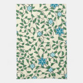 Linge De Cuisine Seamless floral pattern on beige background (Vertical)