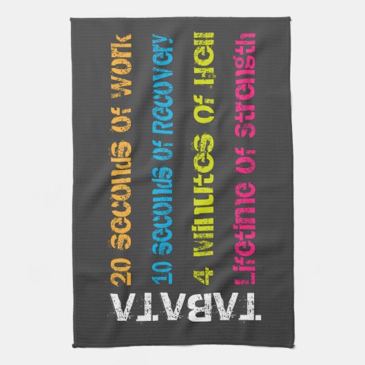 Linge De Cuisine Séance d'entraînement de Tabata (Vertical)