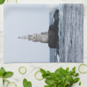 Linge De Cuisine Seascap with lighthouse (Plié)