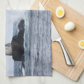 Linge De Cuisine Seascap with lighthouse (Quart Plié)