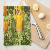 Linge De Cuisine Séchez l'effet de brosse sur la photographie de (Quart Plié)