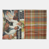 Linge De Cuisine Secret au parfait dîner Thanksgiving Plaid (Horizontal)