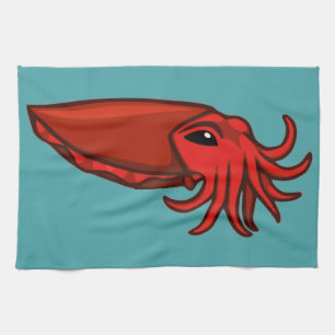 Linge De Cuisine Seiches rouges de natation