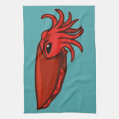 Linge De Cuisine Seiches rouges de natation (Vertical)