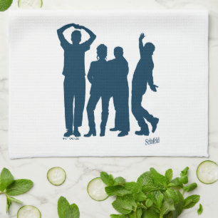 Linge De Cuisine Seinfeld   Graphique de silhouette de groupe