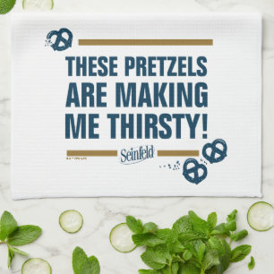 Linge De Cuisine Seinfeld   Graphique de typographie "Ces Pretzels"