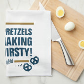 Linge De Cuisine Seinfeld | Graphique de typographie "Ces Pretzels" (Quart Plié)