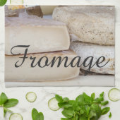 Linge De Cuisine Sélection française rustique de fromage (Plié)