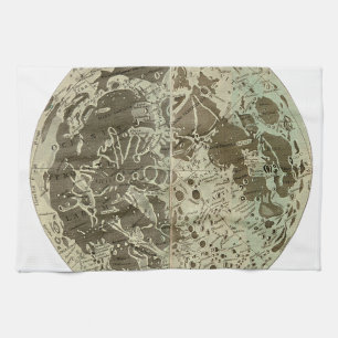 Linge De Cuisine Selenographie de Bowles ou une carte de la Lune -