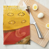 Linge De Cuisine Sensation striée Tigre Barbe Poisson Imprimer (Quart Plié)