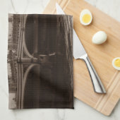 Linge De Cuisine Sepia Big Ben Tower Palace de Westminster (Quart Plié)