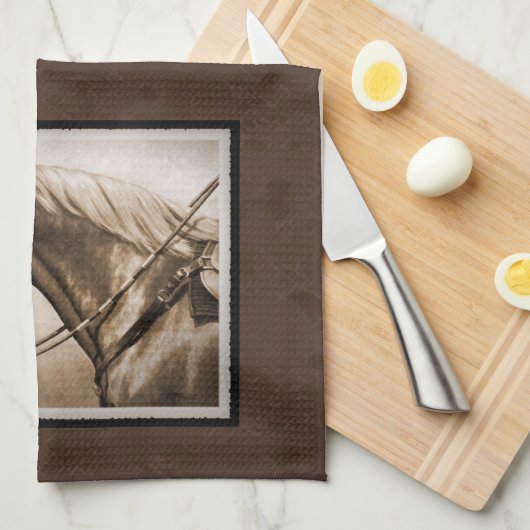 Linge De Cuisine Sepia Brown (Quart Plié)