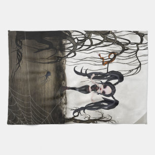 Linge De Cuisine Sepia Goth Girl