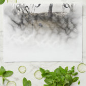 Linge De Cuisine Sepia Goth Girl Vignette (Plié)