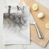 Linge De Cuisine Sepia Goth Girl Vignette (Quart Plié)