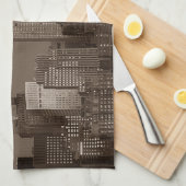 Linge De Cuisine Sepia New York (Quart Plié)