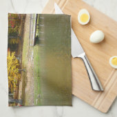 Linge De Cuisine Sept sources Pont d'automne III Paysage d'automne (Quart Plié)