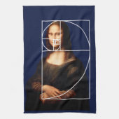 Linge De Cuisine Séquence Leonardo da Vinci Mona Lisa Fibonacci (Vertical)