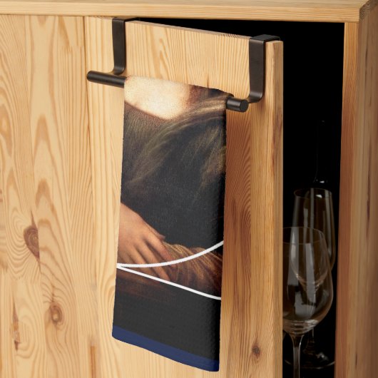 Linge De Cuisine Séquence Leonardo da Vinci Mona Lisa Fibonacci (Pliage en tiers)